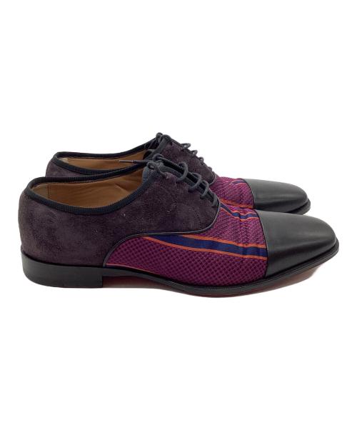 Christian Louboutin（クリスチャン・ルブタン）Christian Louboutin (クリスチャン・ルブタン) Christian Louboutin ブラック×パープル サイズ:40の古着・服飾アイテム