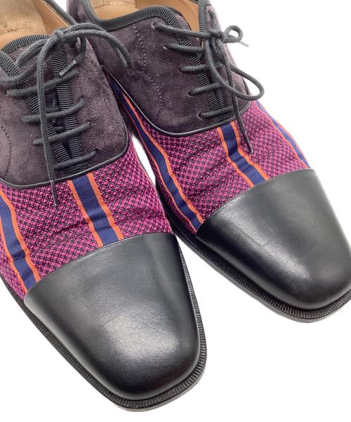 Christian Louboutin（クリスチャン・ルブタン）Christian Louboutin (クリスチャン・ルブタン) Christian Louboutin ブラック×パープル サイズ:40の古着・服飾アイテム