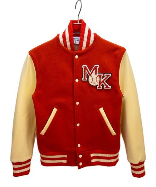 REEBOK CLASSIC（リーボック クラシック）REEBOK CLASSIC (リーボック クラシック) maison kitsune (メゾンキツネ) スカジャン オレンジ×ベージュ サイズ:Ｍの古着・服飾アイテム