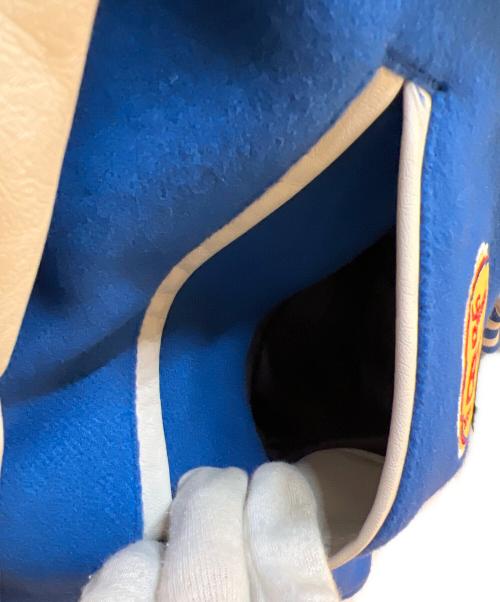 DEAR LAUREL（ディアローレル）DEAR LAUREL (ディアローレル) ブルゾン ブルー×ベージュ サイズ: Lの古着・服飾アイテム