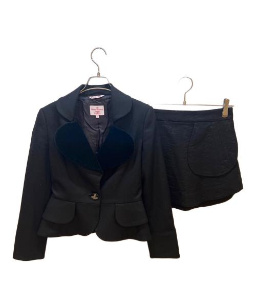 Vivienne Westwood RED LABEL（ヴィヴィアンウエストウッドレッドレーベル）Vivienne Westwood RED LABEL (ヴィヴィアンウエストウッドレッドレーベル) セットアップスーツ ブラック サイズ:1の古着・服飾アイテム