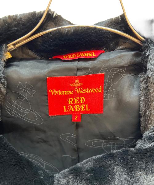 Vivienne Westwood RED LABEL（ヴィヴィアンウエストウッドレッドレーベル）Vivienne Westwood RED LABEL (ヴィヴィアンウエストウッドレッドレーベル) ボアジャケット ブラック サイズ:2の古着・服飾アイテム