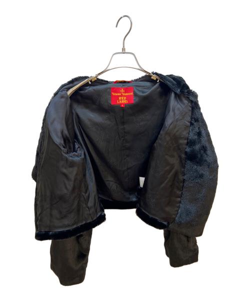 Vivienne Westwood RED LABEL（ヴィヴィアンウエストウッドレッドレーベル）Vivienne Westwood RED LABEL (ヴィヴィアンウエストウッドレッドレーベル) ボアジャケット ブラック サイズ:2の古着・服飾アイテム