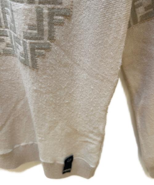 FENDI（フェンディ）FENDI (フェンディ) セーター ネイビー×ベージュ サイズ:48の古着・服飾アイテム