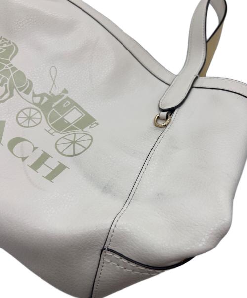 COACH（コーチ）COACH (コーチ) ハンドバッグ アイボリーの古着・服飾アイテム