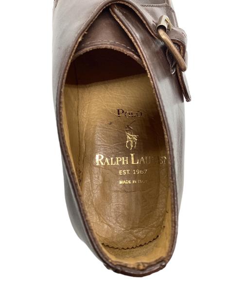 POLO RALPH LAUREN（ポロ・ラルフローレン）POLO RALPH LAUREN (ポロ・ラルフローレン) モンクストラップシューズ ブラウン サイズ:26cmの古着・服飾アイテム