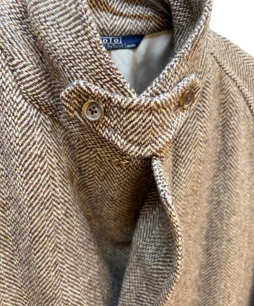 POLO RALPH LAUREN（ポロ・ラルフローレン）POLO RALPH LAUREN (ポロ・ラルフローレン) チェスターコート ベージュ×ブラウン サイズ:A4の古着・服飾アイテム