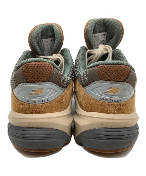 NEW BALANCE（ニューバランス）NEW BALANCE (ニューバランス) CarHartt (カーハート) ローカットスニーカー ブラウン×グリーン サイズ:27.5の古着・服飾アイテム