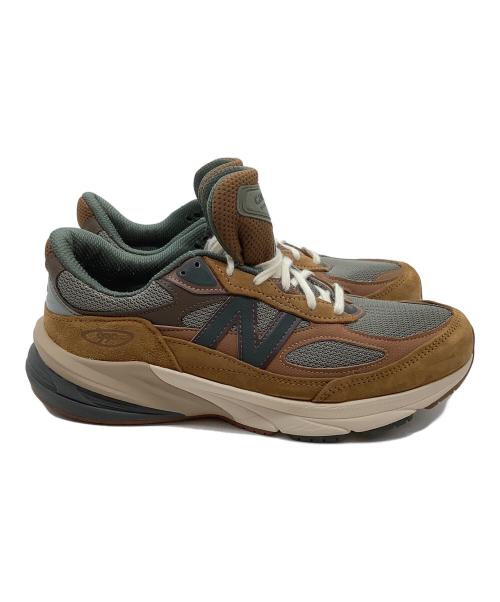 NEW BALANCE（ニューバランス）NEW BALANCE (ニューバランス) CarHartt (カーハート) ローカットスニーカー ブラウン×グリーン サイズ:27.5の古着・服飾アイテム
