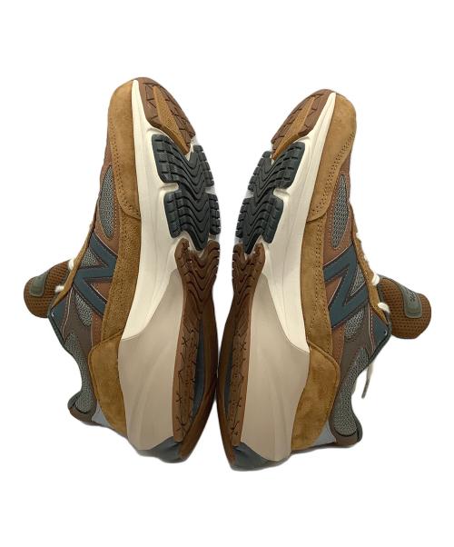 NEW BALANCE（ニューバランス）NEW BALANCE (ニューバランス) CarHartt (カーハート) ローカットスニーカー ブラウン×グリーン サイズ:27.5の古着・服飾アイテム