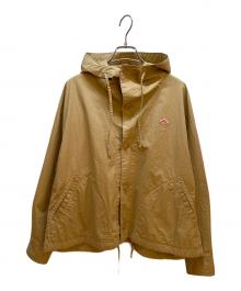 DANTON（ダントン）の古着「ショートフードジャケット」｜ベージュ