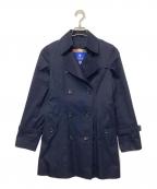 BLUE LABEL CRESTBRIDGEブルーレーベルクレストブリッジ）の古着「ショートトレンチコート」｜ネイビー