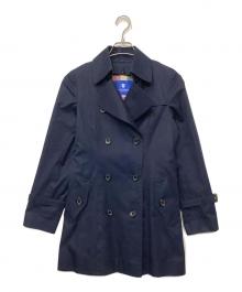 BLUE LABEL CRESTBRIDGE（ブルーレーベルクレストブリッジ）の古着「ショートトレンチコート」｜ネイビー