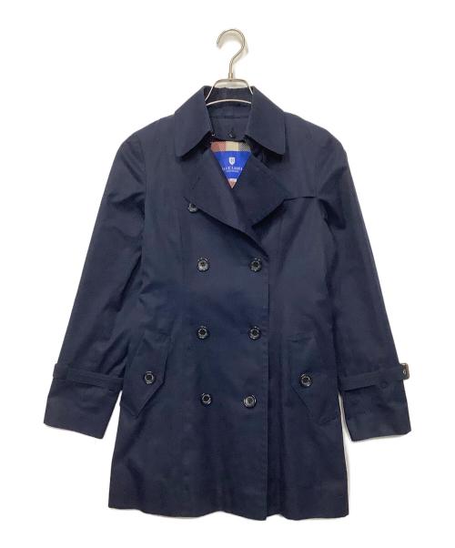 BLUE LABEL CRESTBRIDGE（ブルーレーベルクレストブリッジ）BLUE LABEL CRESTBRIDGE (ブルーレーベルクレストブリッジ) ショートトレンチコート ネイビー サイズ:36の古着・服飾アイテム
