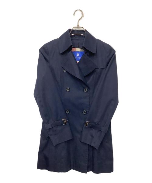 BLUE LABEL CRESTBRIDGE（ブルーレーベルクレストブリッジ）BLUE LABEL CRESTBRIDGE (ブルーレーベルクレストブリッジ) ショートトレンチコート ネイビー サイズ:36の古着・服飾アイテム