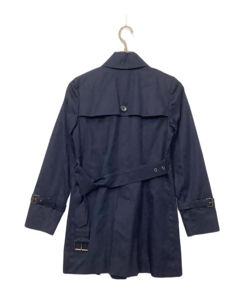 BLUE LABEL CRESTBRIDGE（ブルーレーベルクレストブリッジ）BLUE LABEL CRESTBRIDGE (ブルーレーベルクレストブリッジ) ショートトレンチコート ネイビー サイズ:36の古着・服飾アイテム