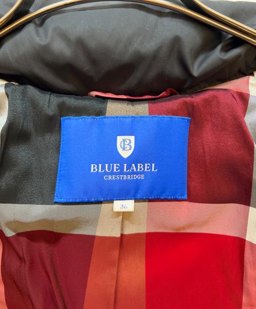 BLUE LABEL CRESTBRIDGE（ブルーレーベルクレストブリッジ）BLUE LABEL CRESTBRIDGE (ブルーレーベルクレストブリッジ) ダウンコート ブラック サイズ:36の古着・服飾アイテム