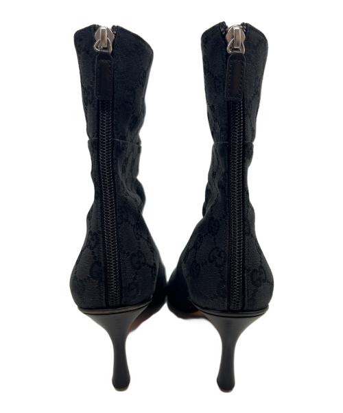 GUCCI（グッチ）GUCCI (グッチ) GUCCI　ハイヒールブーツ ブラック サイズ:24.5の古着・服飾アイテム