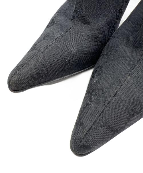 GUCCI（グッチ）GUCCI (グッチ) GUCCI　ハイヒールブーツ ブラック サイズ:24.5の古着・服飾アイテム