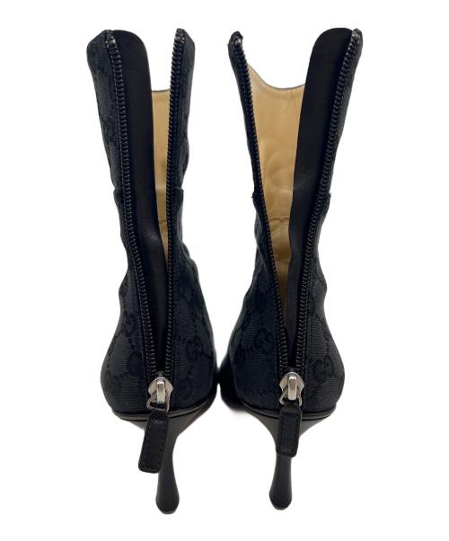 GUCCI（グッチ）GUCCI (グッチ) GUCCI　ハイヒールブーツ ブラック サイズ:24.5の古着・服飾アイテム