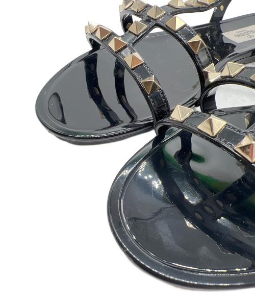 VALENTINO GARAVANI（ヴァレンティノ・ガラヴァーニ）VALENTINO GARAVANI (ヴァレンティノ・ガラヴァーニ) VALENTINO GARAVANI　アンクルストラップサンダル ブラック サイズ:39の古着・服飾アイテム