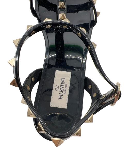VALENTINO GARAVANI（ヴァレンティノ・ガラヴァーニ）VALENTINO GARAVANI (ヴァレンティノ・ガラヴァーニ) VALENTINO GARAVANI　アンクルストラップサンダル ブラック サイズ:39の古着・服飾アイテム