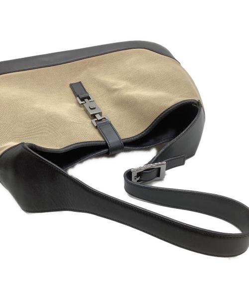 GUCCI（グッチ）GUCCI (グッチ) ショルダーバッグ/ジャッキー ベージュ×ブラックの古着・服飾アイテム