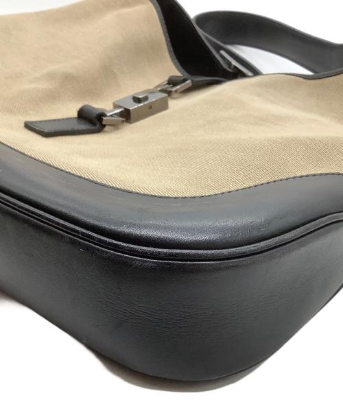 GUCCI（グッチ）GUCCI (グッチ) ショルダーバッグ/ジャッキー ベージュ×ブラックの古着・服飾アイテム