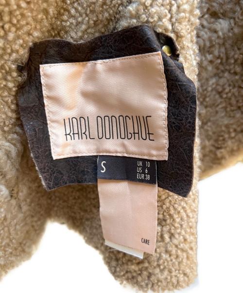 Karl Donoghue（カールドノヒュー）Karl Donoghue (カールドノヒュー) ムートンファーベスト ブラウン サイズ:Sの古着・服飾アイテム