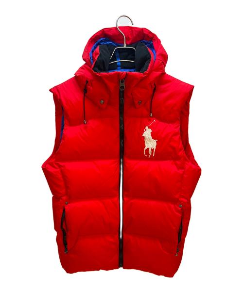 POLO RALPH LAUREN（ポロ・ラルフローレン）POLO RALPH LAUREN (ポロ・ラルフローレン) ダウンベスト レッド サイズ:Mの古着・服飾アイテム