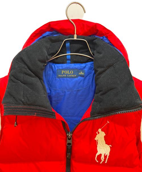 POLO RALPH LAUREN（ポロ・ラルフローレン）POLO RALPH LAUREN (ポロ・ラルフローレン) ダウンベスト レッド サイズ:Mの古着・服飾アイテム