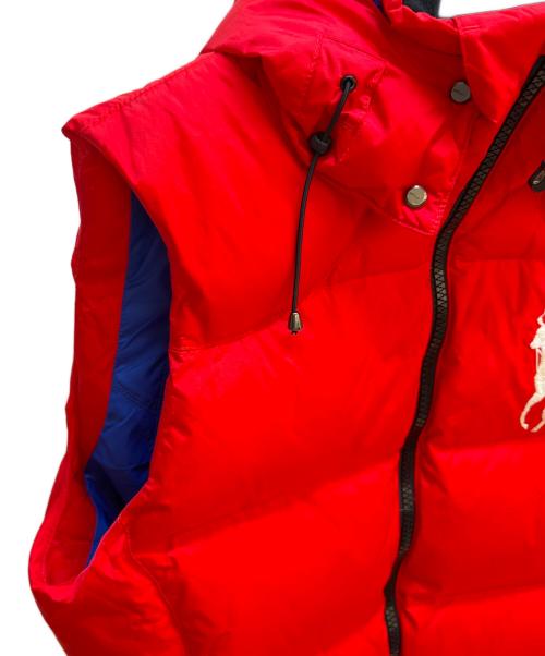 POLO RALPH LAUREN（ポロ・ラルフローレン）POLO RALPH LAUREN (ポロ・ラルフローレン) ダウンベスト レッド サイズ:Mの古着・服飾アイテム