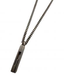 GUCCI（グッチ）の古着「ネックレス/G^プレート」｜シルバー