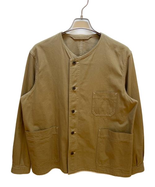 NIGEL CABOURN（ナイジェルケーボン）NIGEL CABOURN (ナイジェルケーボン) ノーカラージャケット ベージュ サイズ:46の古着・服飾アイテム