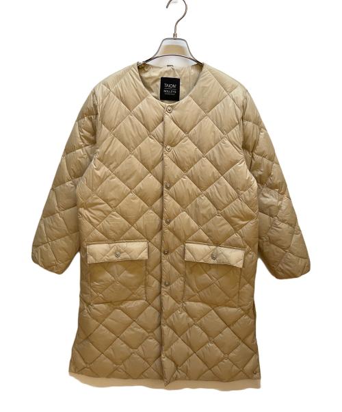 TAION（タイオン）TAION (タイオン) NOLLEY'S (ノーリーズ) ダウンコート ベージュ サイズ:Mの古着・服飾アイテム