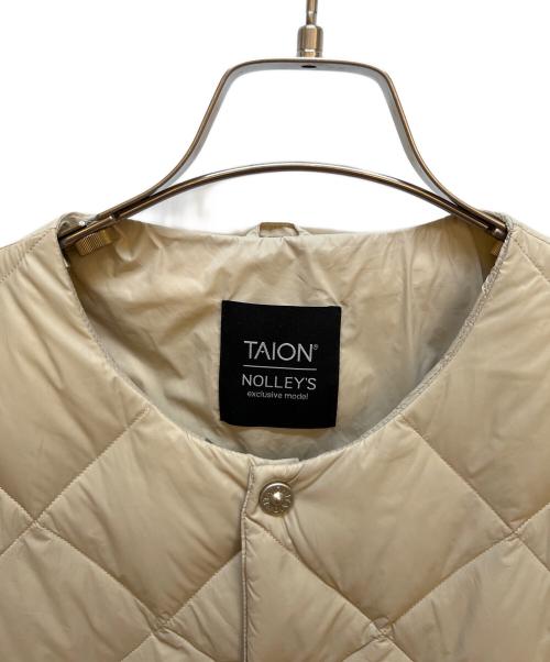 TAION（タイオン）TAION (タイオン) NOLLEY'S (ノーリーズ) ダウンコート ベージュ サイズ:Mの古着・服飾アイテム