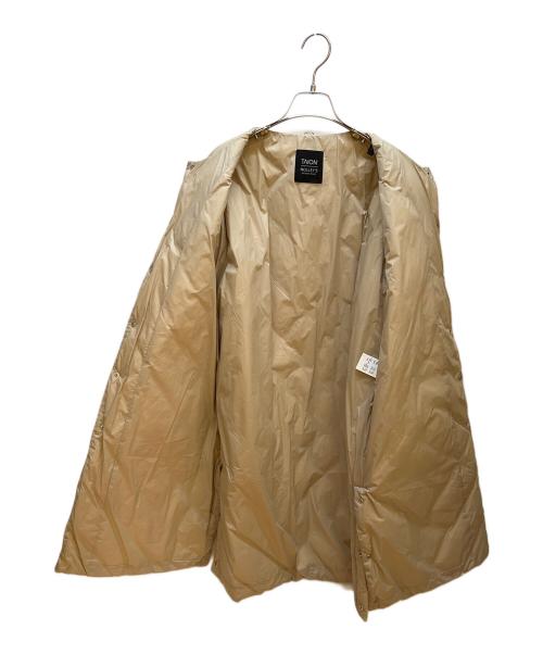 TAION（タイオン）TAION (タイオン) NOLLEY'S (ノーリーズ) ダウンコート ベージュ サイズ:Mの古着・服飾アイテム
