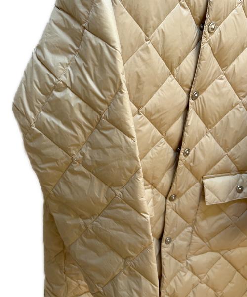 TAION（タイオン）TAION (タイオン) NOLLEY'S (ノーリーズ) ダウンコート ベージュ サイズ:Mの古着・服飾アイテム