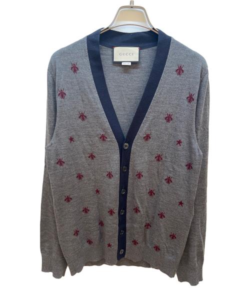 GUCCI（グッチ）GUCCI (グッチ) カーディガン グレー サイズ:Mの古着・服飾アイテム