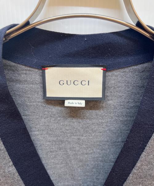GUCCI（グッチ）GUCCI (グッチ) カーディガン グレー サイズ:Mの古着・服飾アイテム
