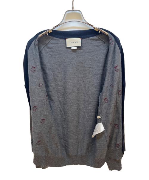 GUCCI（グッチ）GUCCI (グッチ) カーディガン グレー サイズ:Mの古着・服飾アイテム