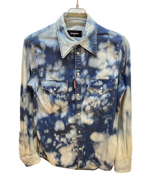 DSQUARED2（ディースクエアード）DSQUARED2 (ディースクエアード) 長袖シャツ ブルー サイズ:46の古着・服飾アイテム
