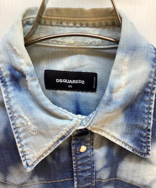 DSQUARED2（ディースクエアード）DSQUARED2 (ディースクエアード) 長袖シャツ ブルー サイズ:46の古着・服飾アイテム