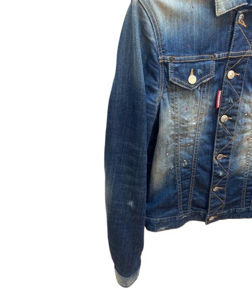 DSQUARED2（ディースクエアード）DSQUARED2 (ディースクエアード) デニムジャケット インディゴ サイズ:44の古着・服飾アイテム