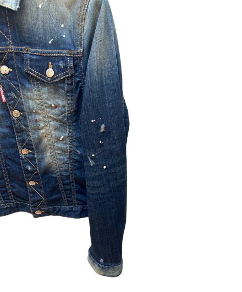 DSQUARED2（ディースクエアード）DSQUARED2 (ディースクエアード) デニムジャケット インディゴ サイズ:44の古着・服飾アイテム