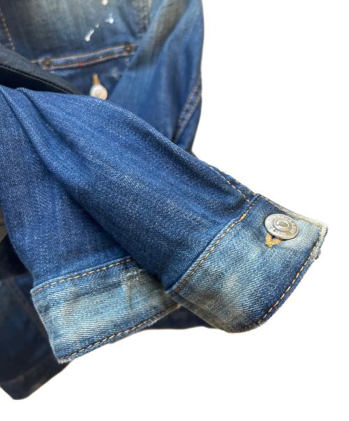 DSQUARED2（ディースクエアード）DSQUARED2 (ディースクエアード) デニムジャケット インディゴ サイズ:44の古着・服飾アイテム
