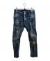 DSQUARED2（ディースクエアード）の古着「デニムパンツ」｜インディゴ