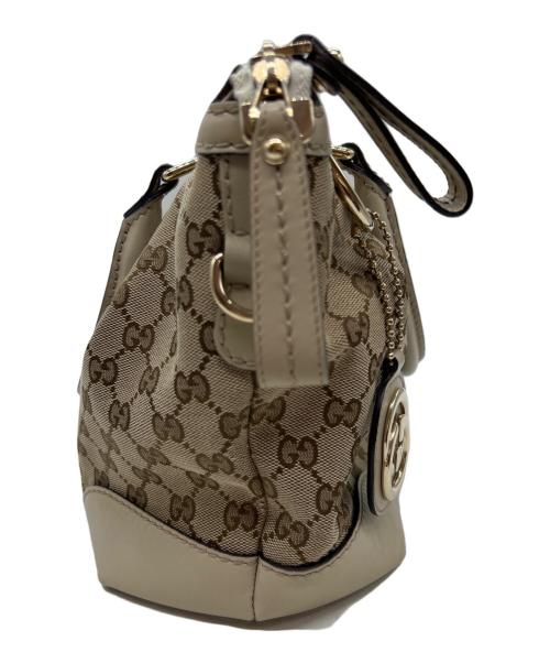GUCCI（グッチ）GUCCI (グッチ) ハンドバッグ ベージュの古着・服飾アイテム