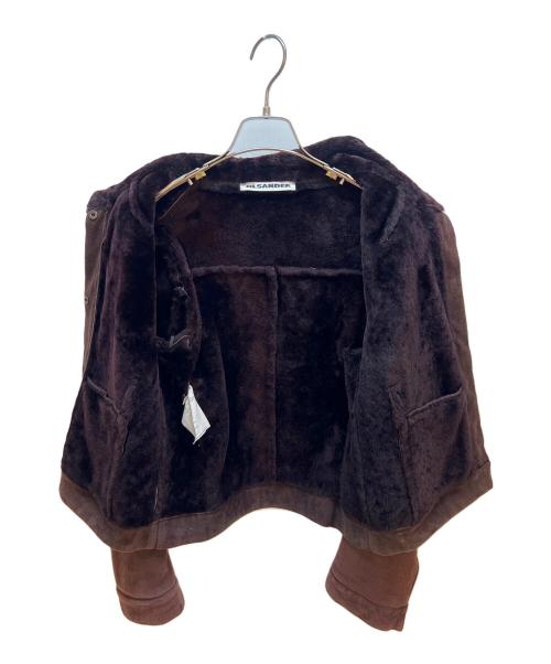 JIL SANDER（ジルサンダー）JIL SANDER (ジルサンダー) 裏ボアジャケット ブラウン サイズ:36の古着・服飾アイテム