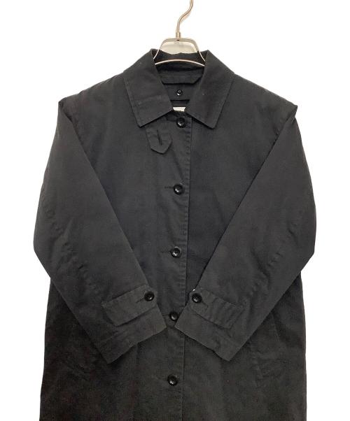 MHL（エムエイチエル）MHL (エムエイチエル) ステンカラーコート ブラックの古着・服飾アイテム
